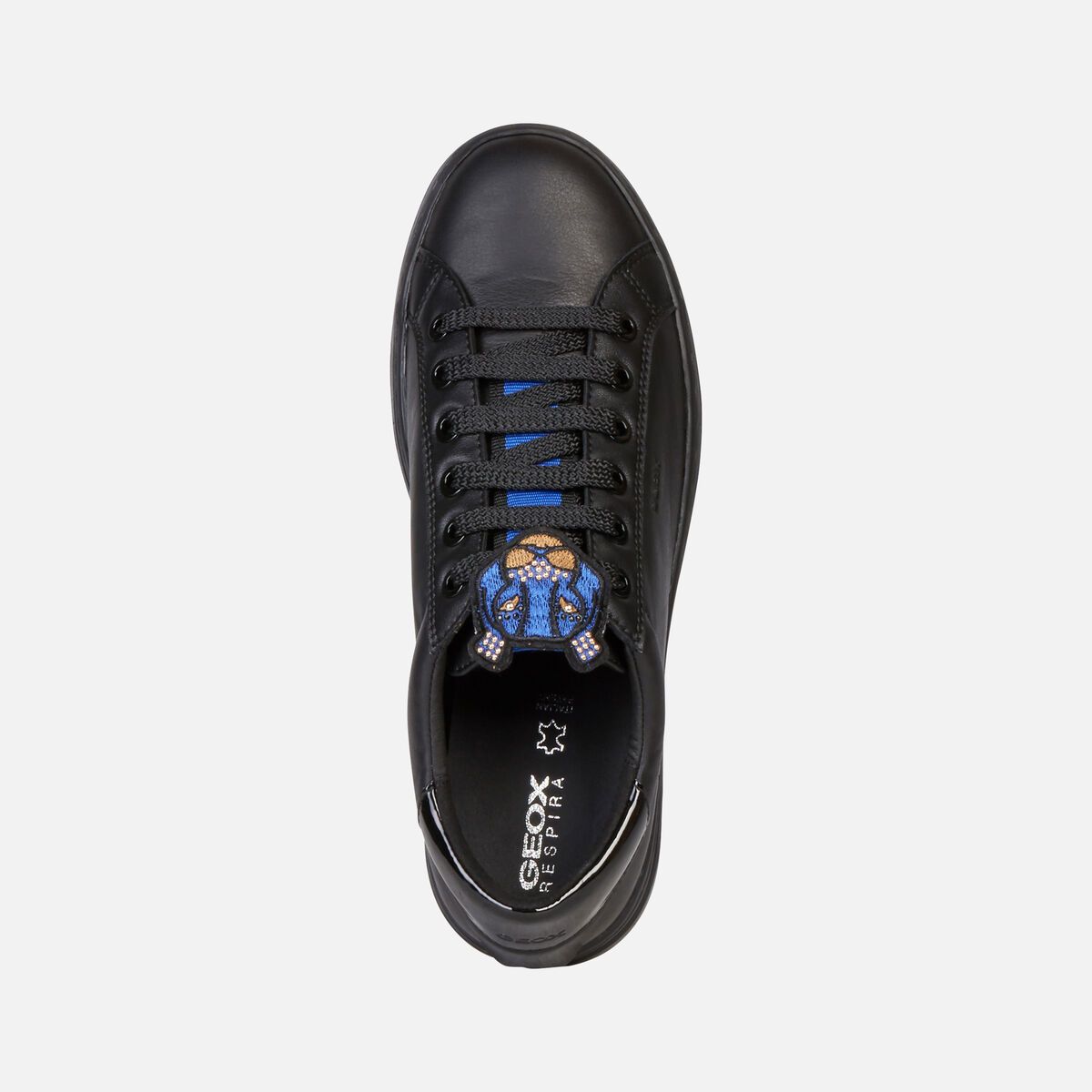 Giày sneaker geox d pontoise e (d94fee) nappa black