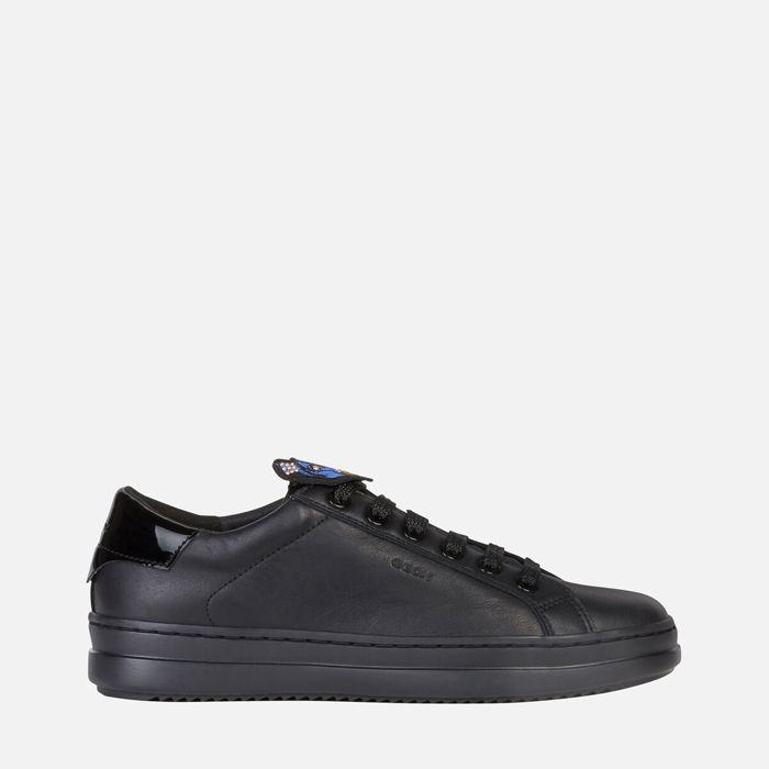 Giày sneaker geox d pontoise e (d94fee) nappa black