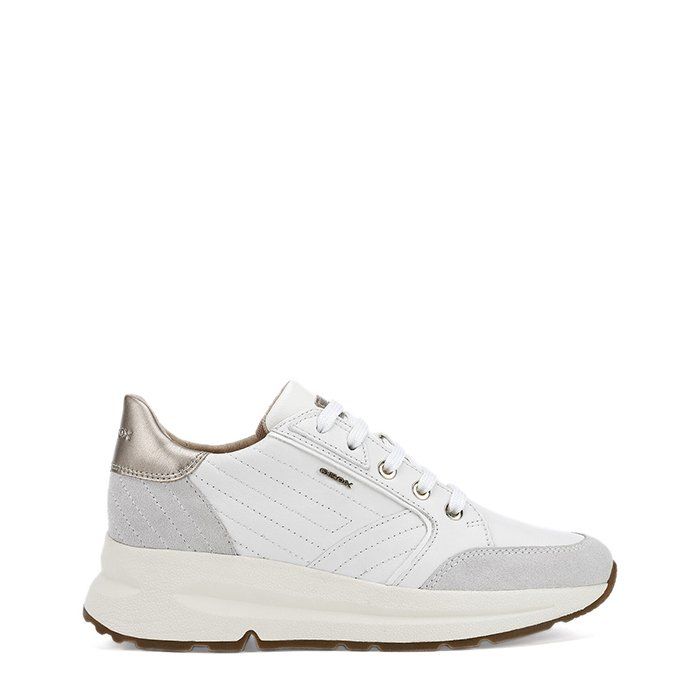 Giày sneaker geox d backsie a (d94fla) nappa+suede white/off white