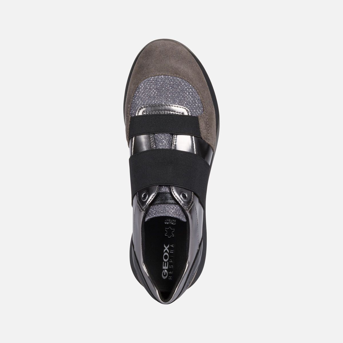 Giày sneaker geox d suzzie d (d94frd) metal.syn+shi.net gun