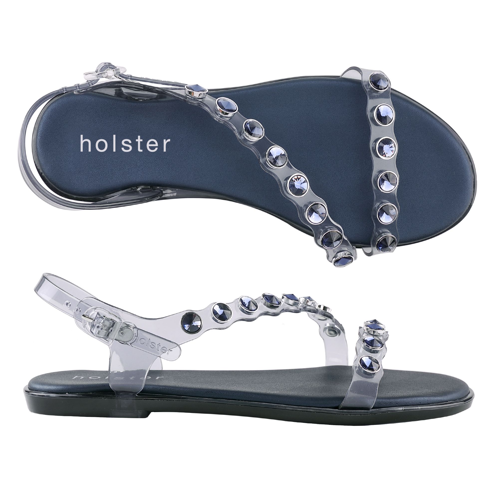 Giày holster lola (hst315cmbg) clear midnight blue