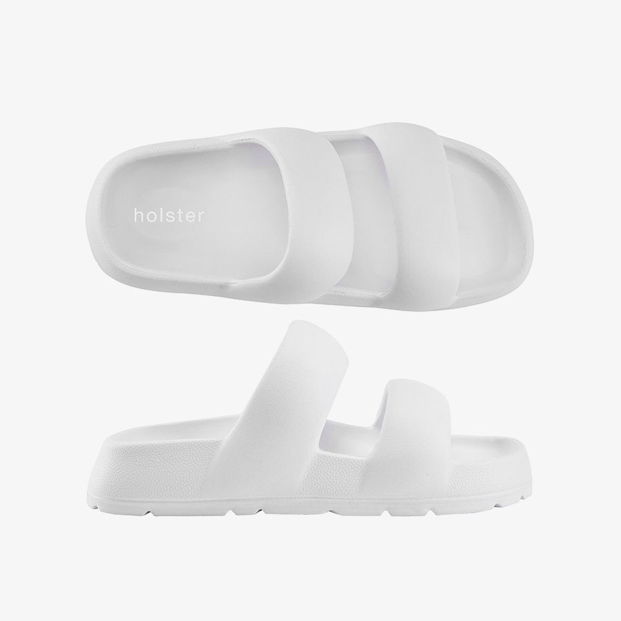  Dép Quai Ngang Nữ HOLSTER Solemate  White 