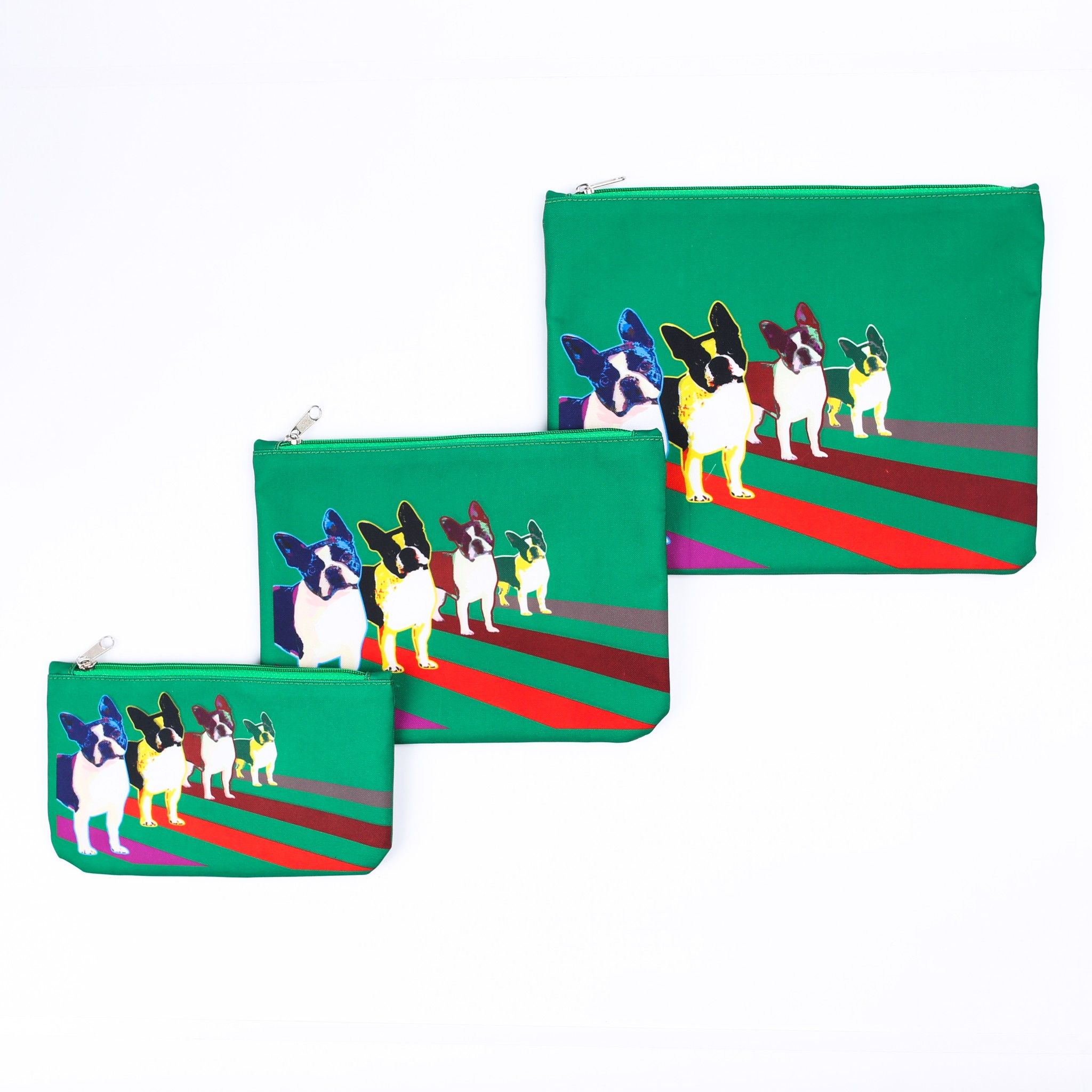 Túi XOX Zip Pockets 4 Pull Dogs Green