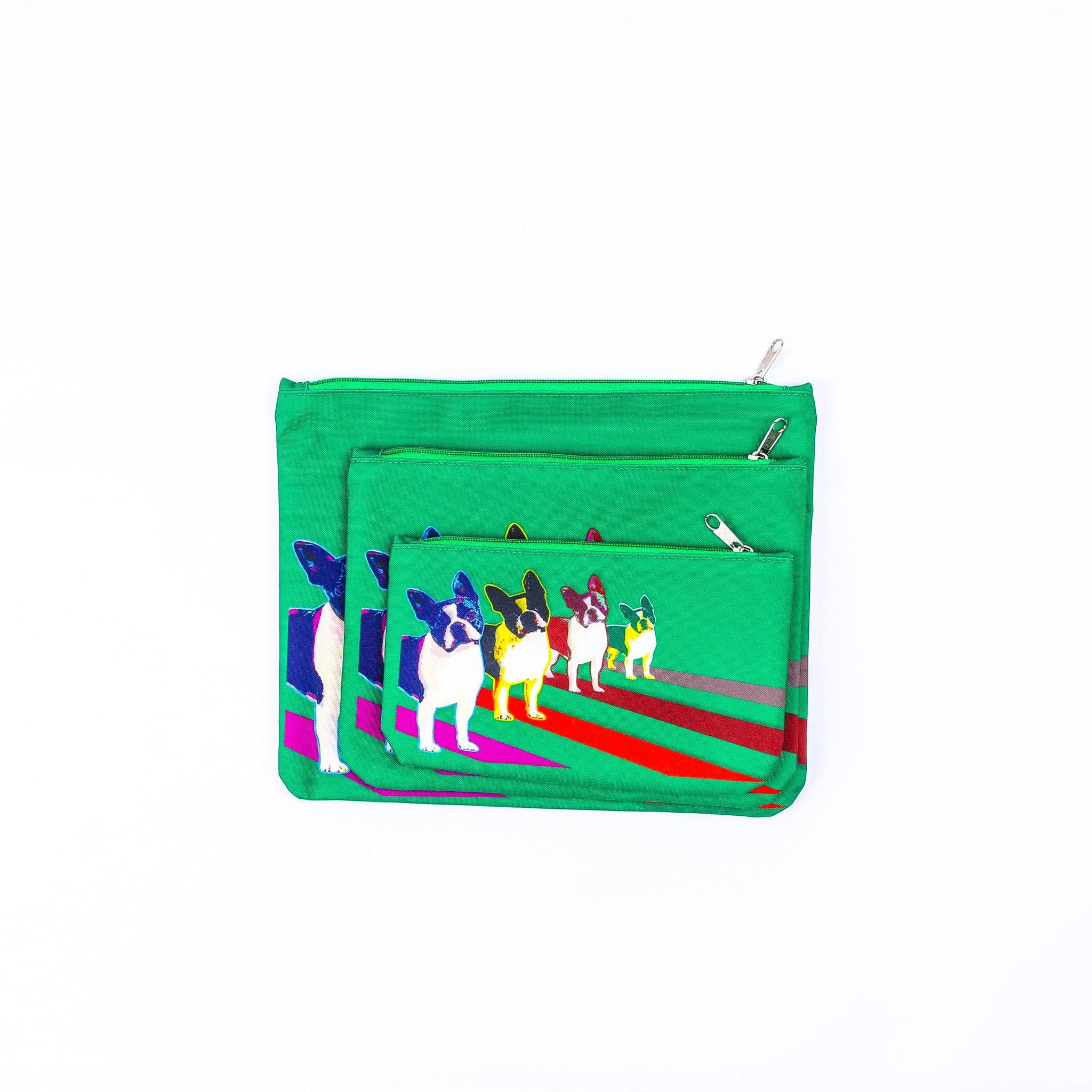 Túi XOX Zip Pockets 4 Pull Dogs Green