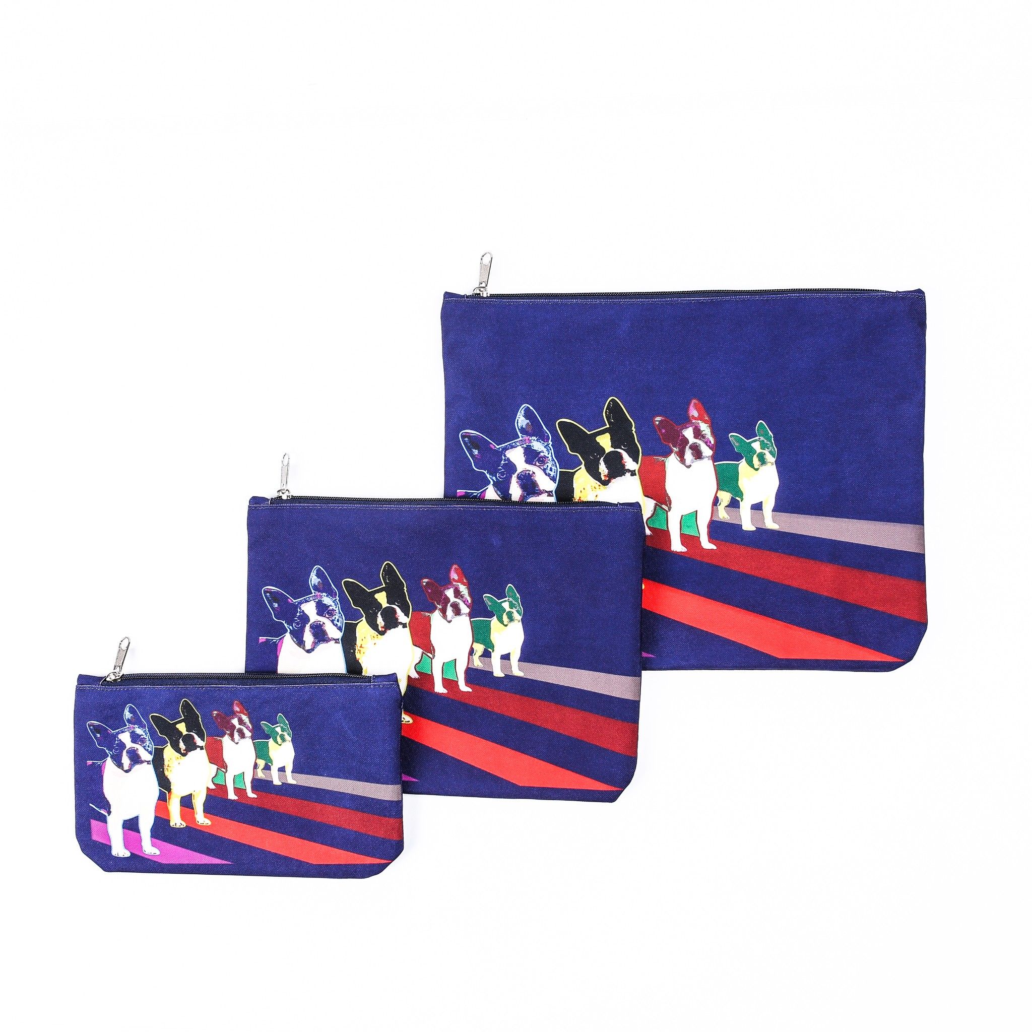 Túi XOX Zip Pockets 4 Pull Dogs Navy