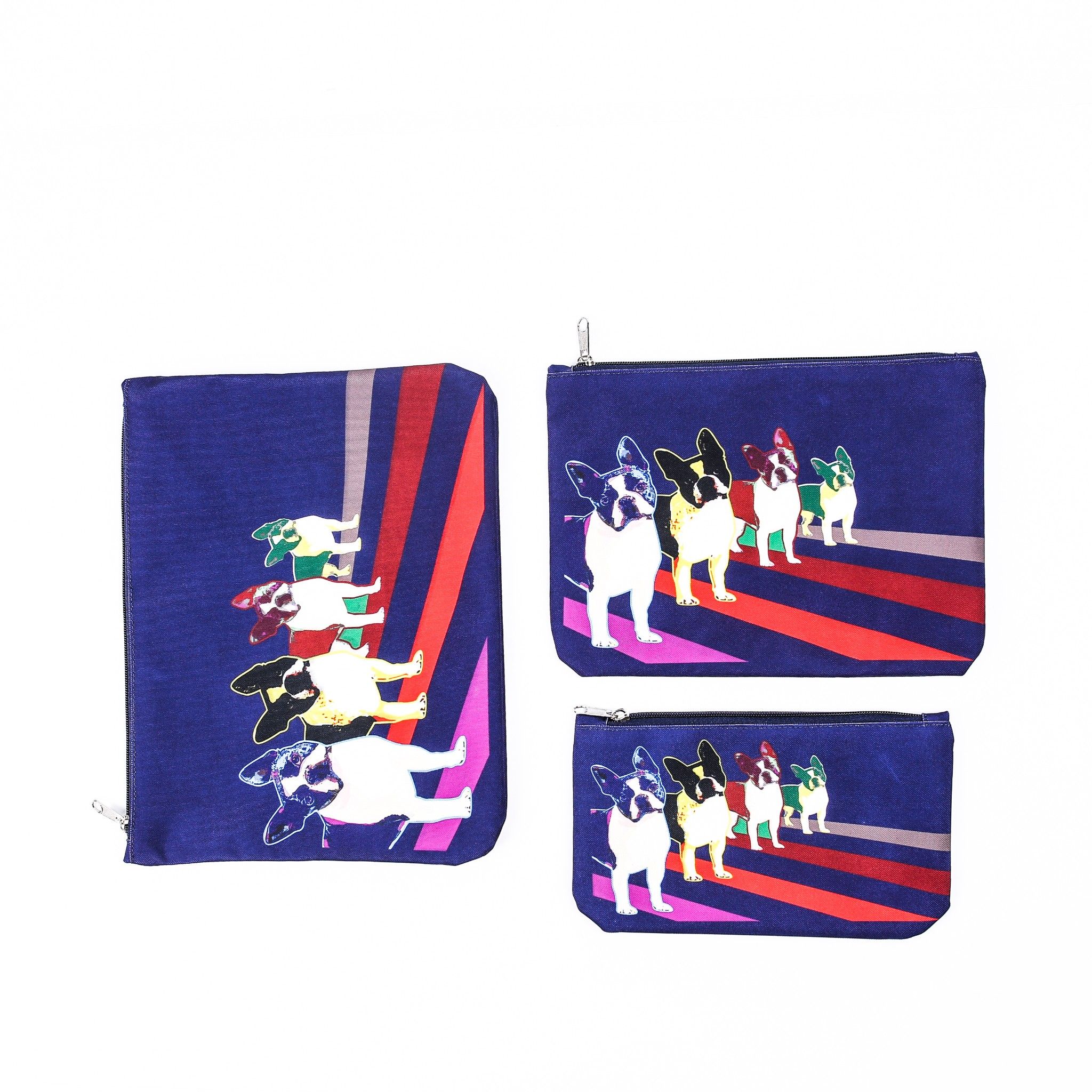 Túi XOX Zip Pockets 4 Pull Dogs Navy