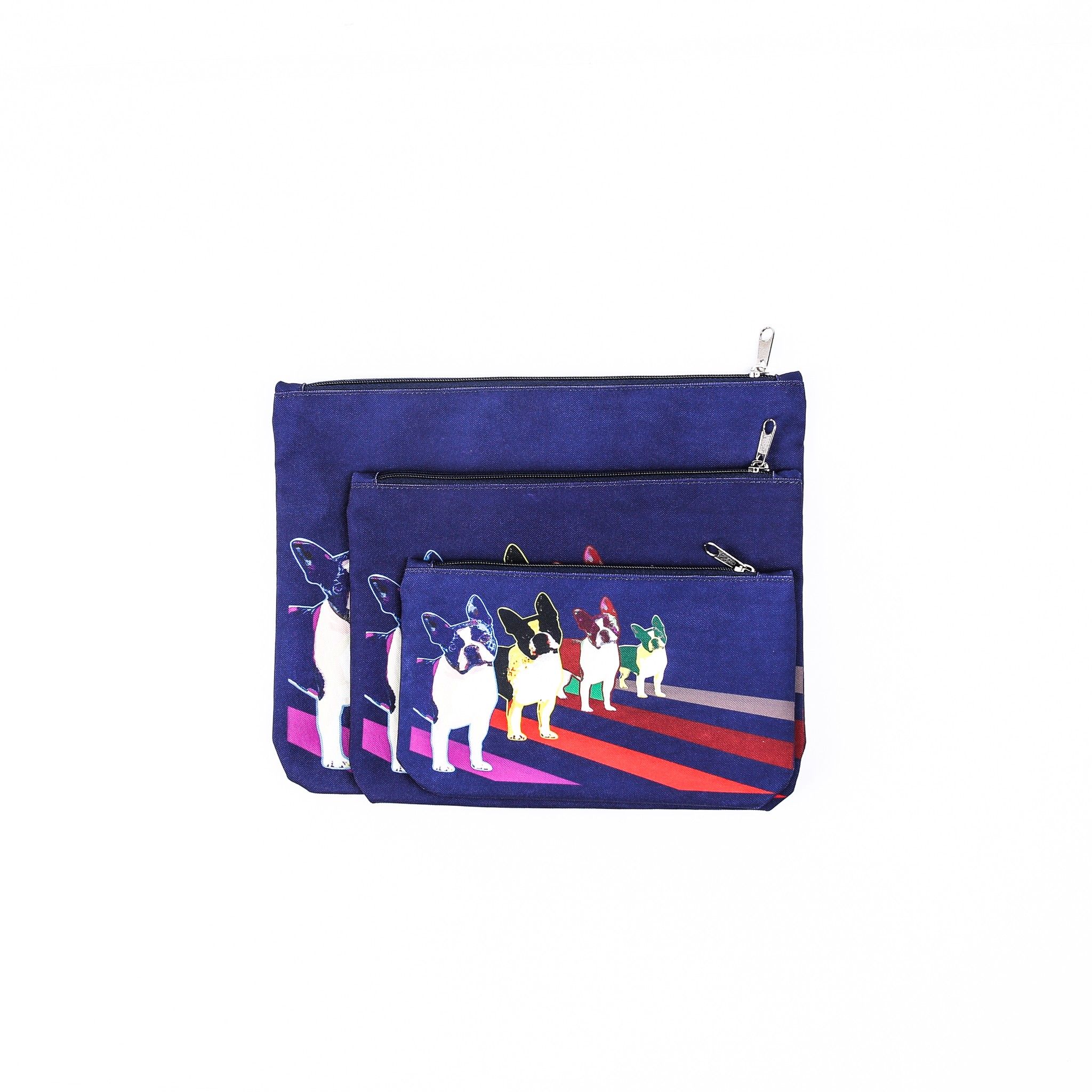 Túi XOX Zip Pockets 4 Pull Dogs Navy