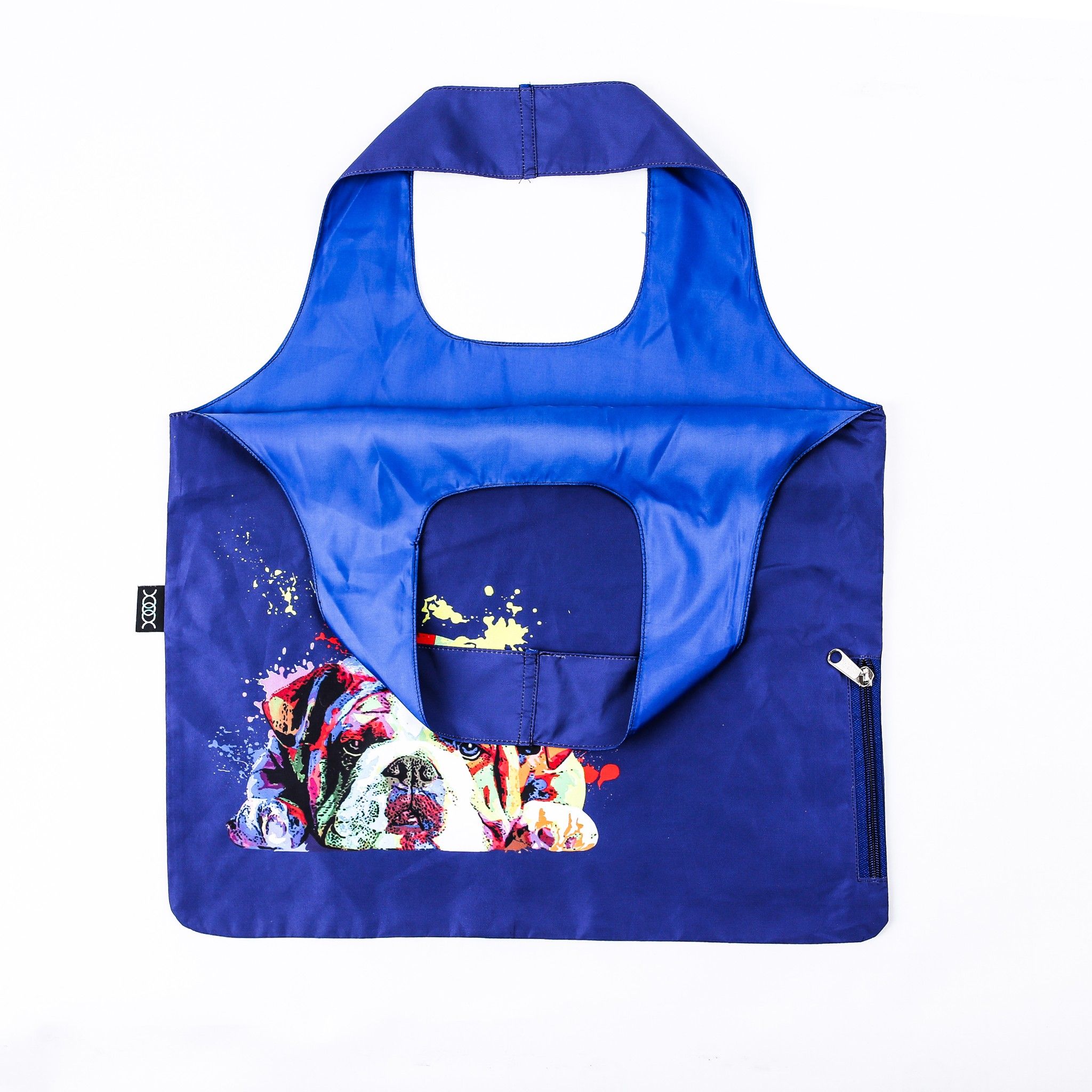 Túi XOX Large Bulldog Lying Navy