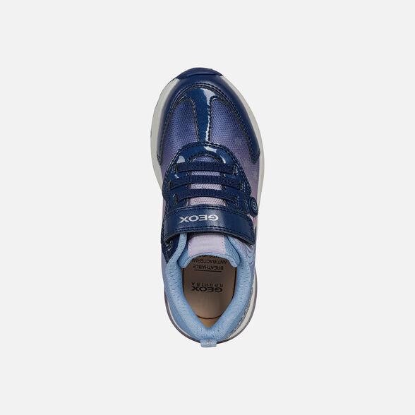 Giày geox j spaceclub g.d (j028vd) text+prl.gbk navy/lilac