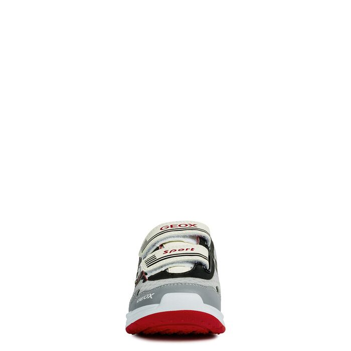 Giày sneaker geox j dakin b. b (j929fb) mesh+tumbl.synt lt grey/red