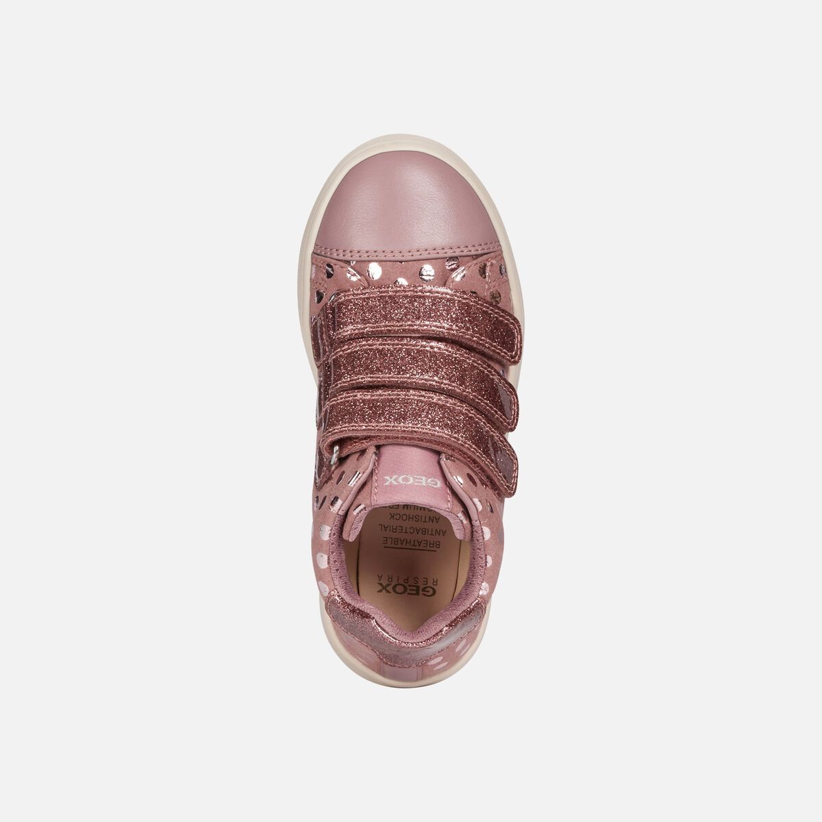 Giày sneaker geox j djrock g. d (j944md) pr.sy.su+gl.pa dk pink