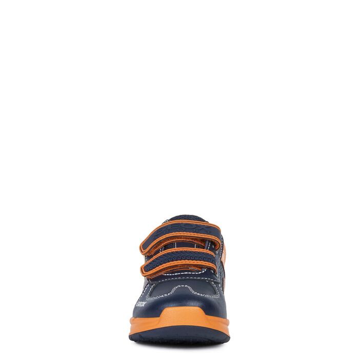 Giày sneaker geox j dakin b. a (j949fa) geobuck+text navy/orange