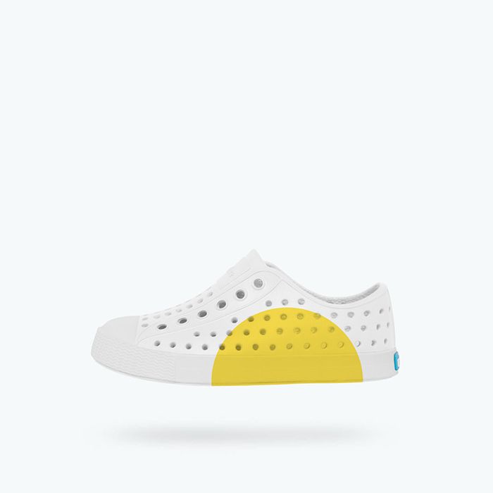 Giày nat j jefferson block junior (12100102-8861) shell white / shell white / crayon circle