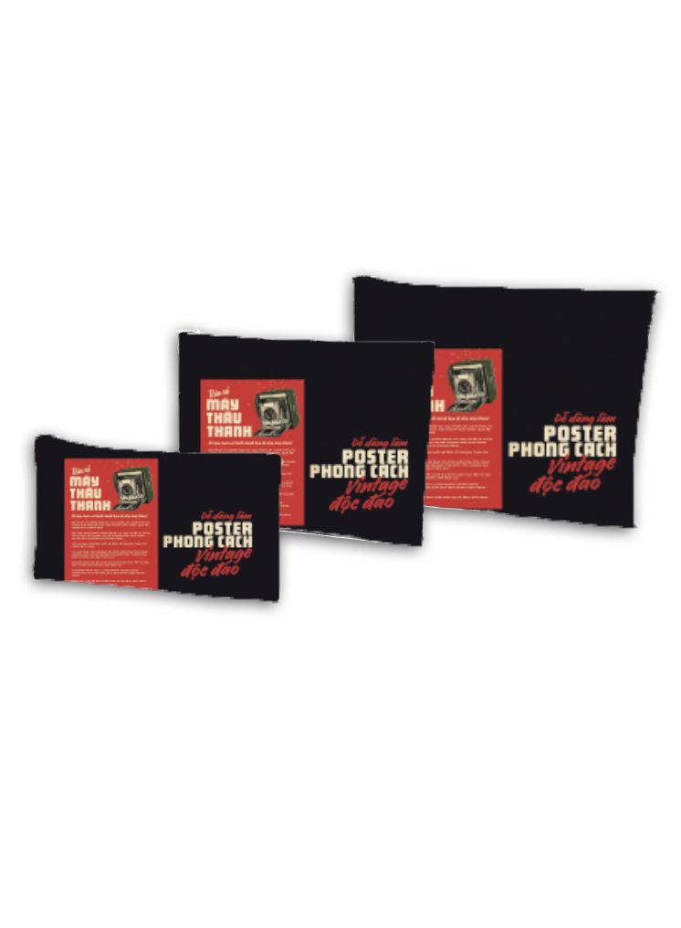 Túi XOX Zip Pockets Quảng Cáo Máy Thâu Thanh