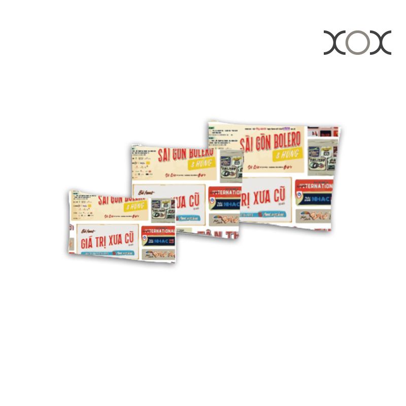  Túi XOX Zip Pockets Tổng Hợp Biển Hiệu Xưa 