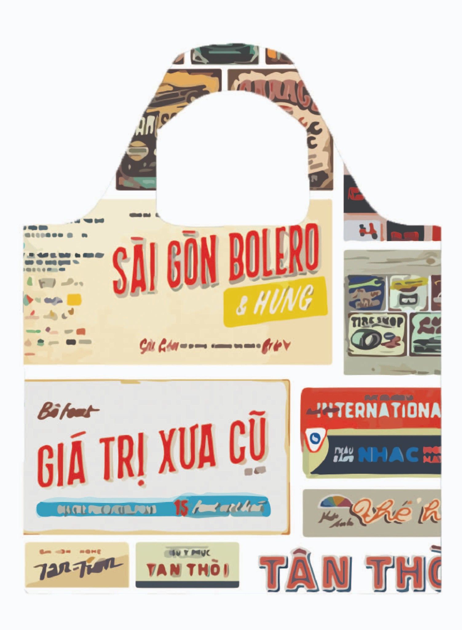 Túi XOX Large Tổng Hợp Biển Hiệu Xưa