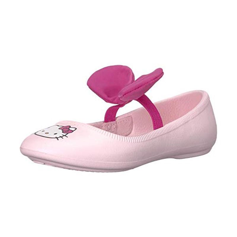 Giày native j margot bow print junior (12304945) blossom pink/ hello kitty