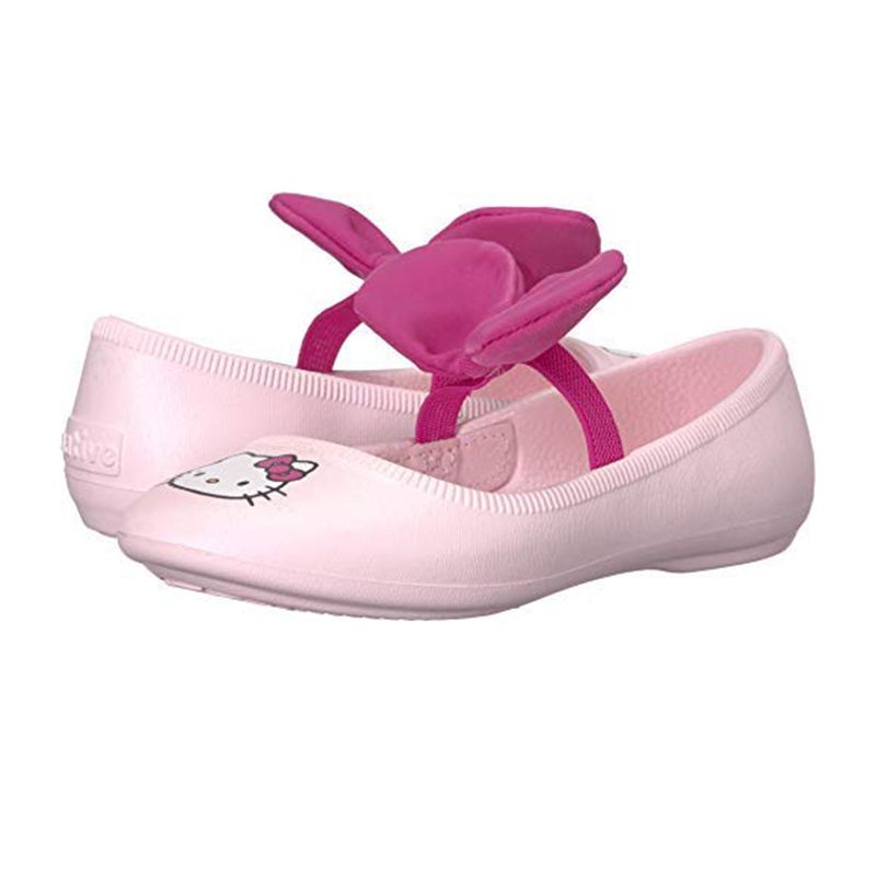 Giày native j margot bow print junior (12304945) blossom pink/ hello kitty