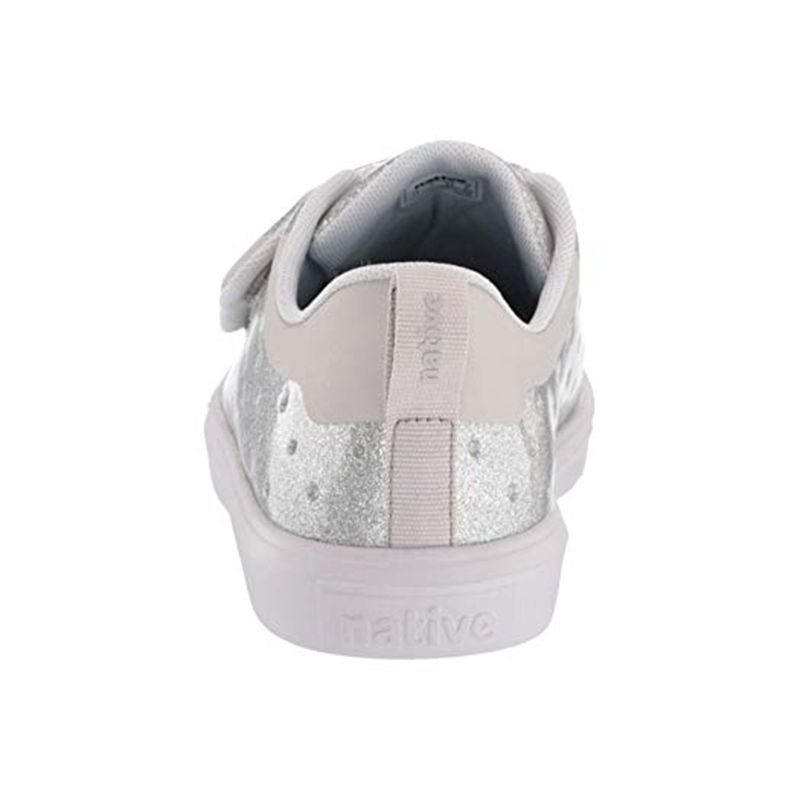 Giày native j monaco glitter junior (22104407) silver glitter/ mist grey