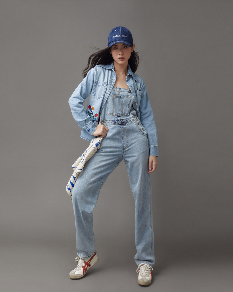  Quần Yếm Nữ TheBlueTshirt The Original Denim Overalls - Painter Vintage Wash 