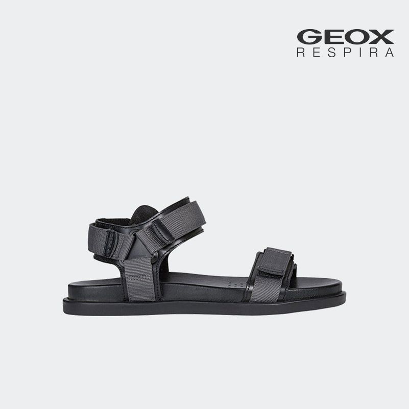 Giày Sandal Nam Geox U Taormina A - Smo.Lea+Text