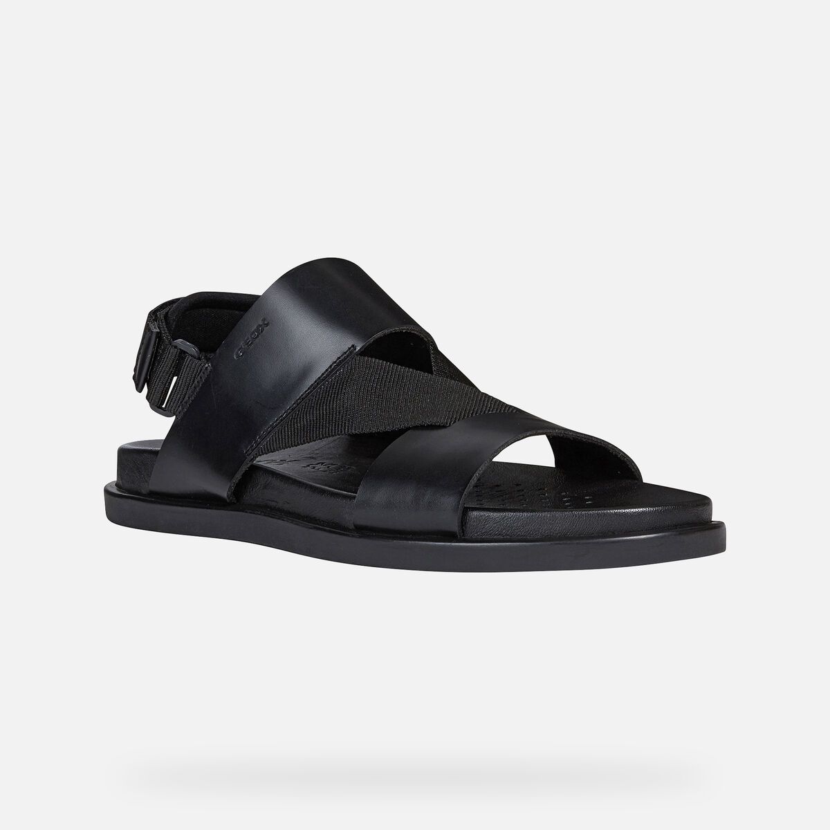 Giày Sandal Nam Geox U Taormina B - Smo.Lea+Text