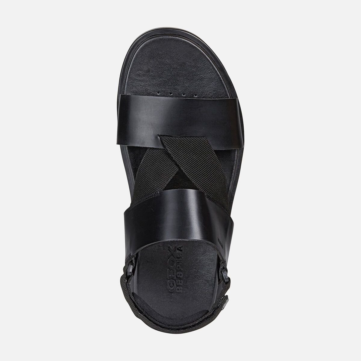 Giày Sandal Nam Geox U Taormina B - Smo.Lea+Text