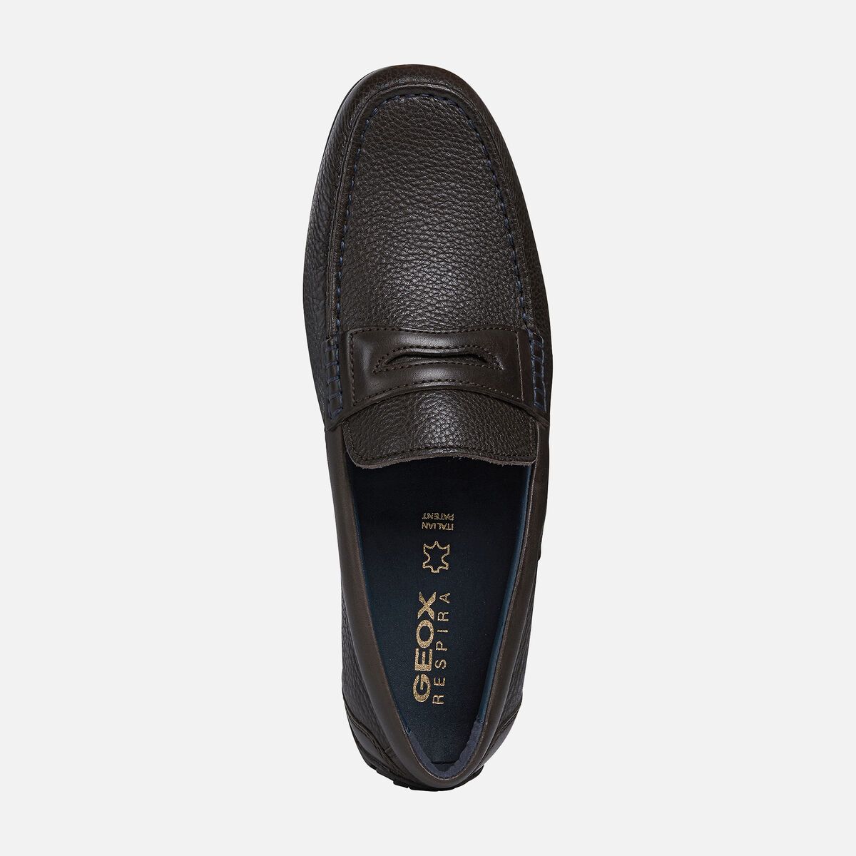 Giày Lười Nam Geox U Moner B - Tum.Lea+Smo.Lea