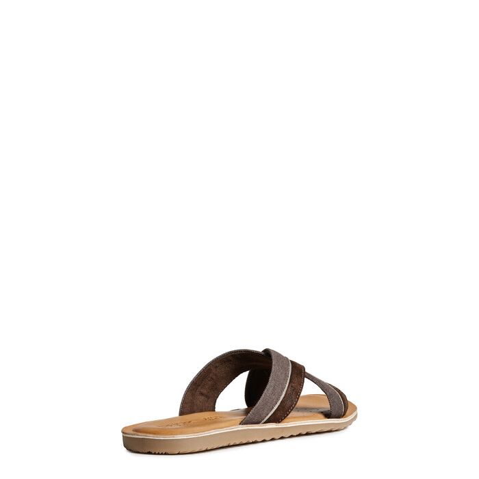 Dép geox u artie f (u92v1f) suede+wash.canvas brown