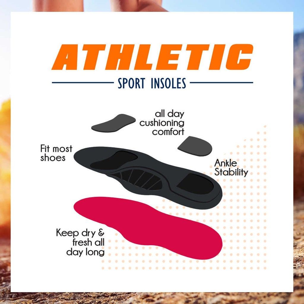  Miếng Lót Giày Thể Thao Shucare Athletic Insole 