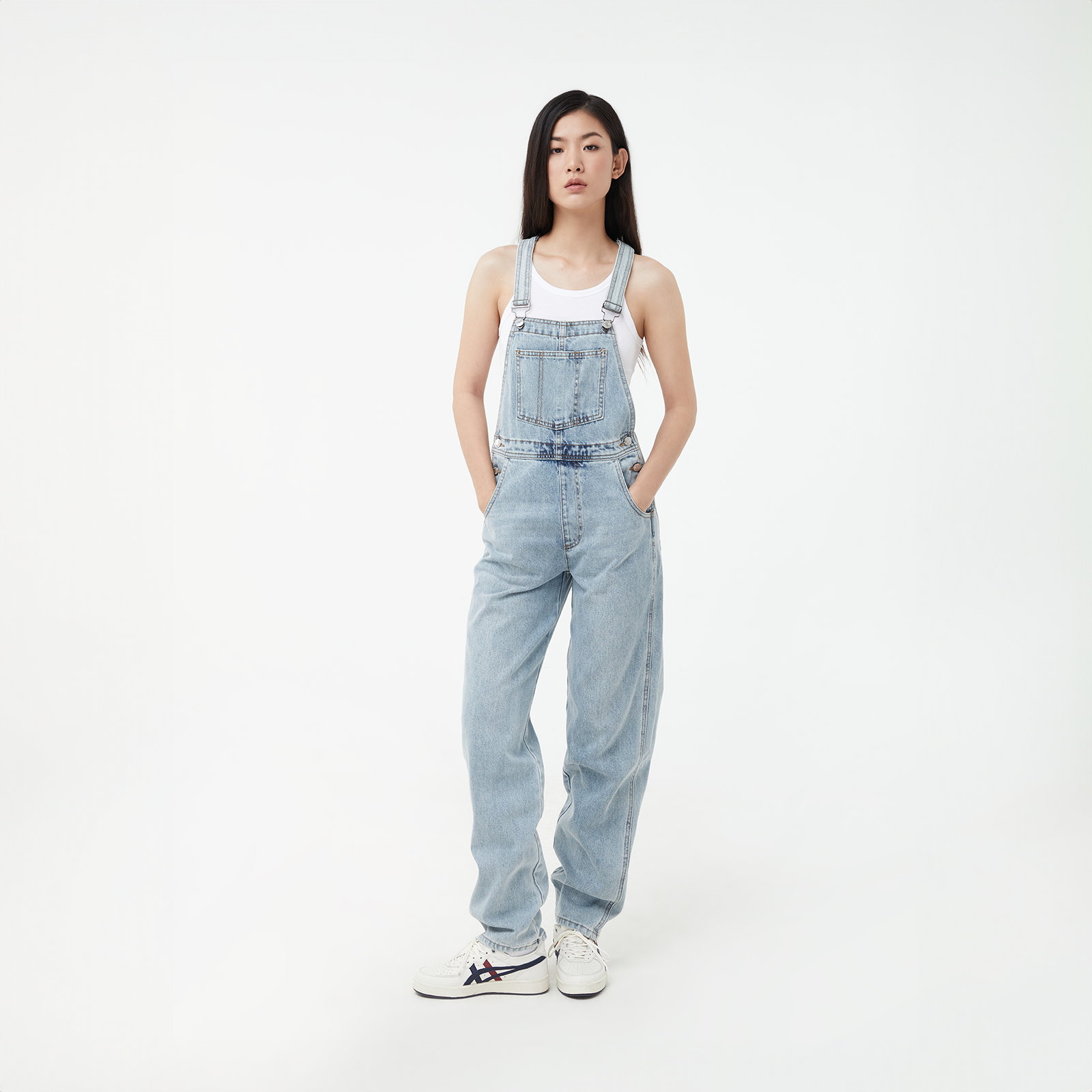  Quần Yếm Nữ TheBlueTshirt The Original Denim Overalls - Painter Vintage Wash 