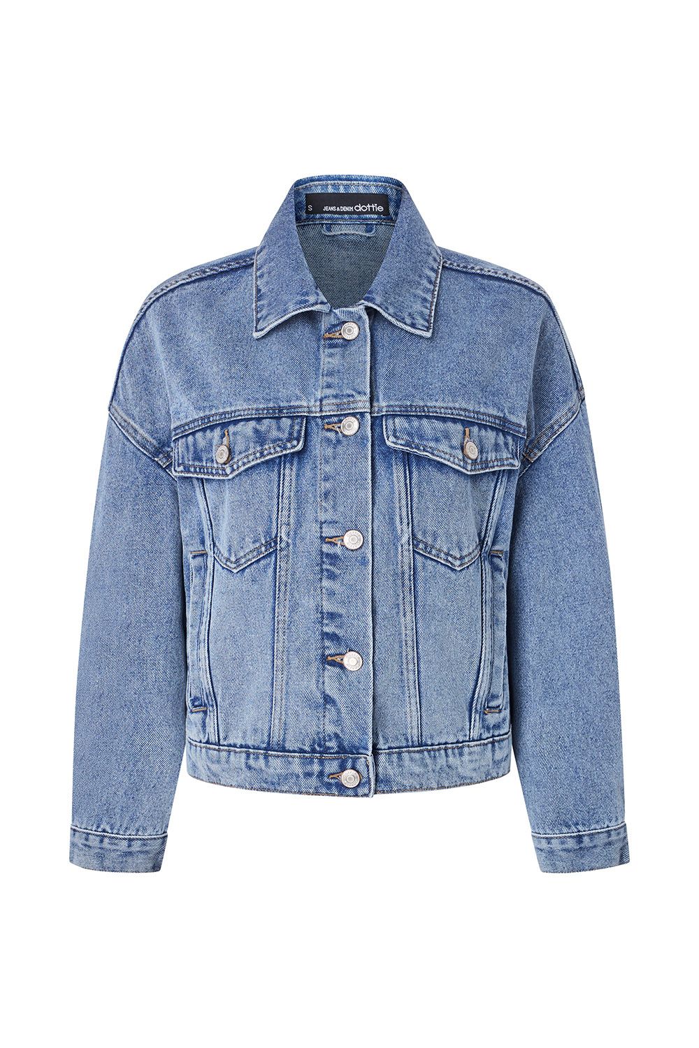  Áo Khoác Nữ DOTTIE Denim Lửng Dáng Rộng - T0727 