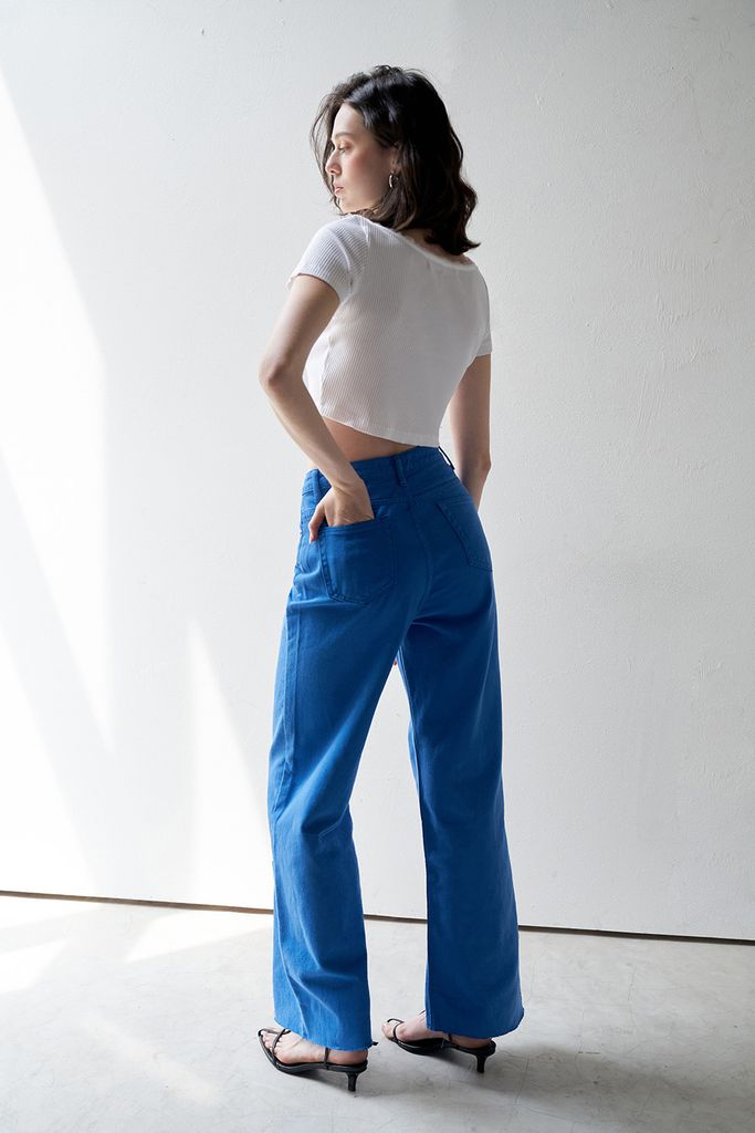  Quần Jeans Nữ DOTTIE Dài Ống Rộng - Q0282 