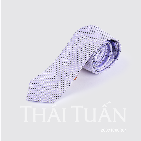 2C091C00R04 Cravat Họa Tiết Chấm Bi