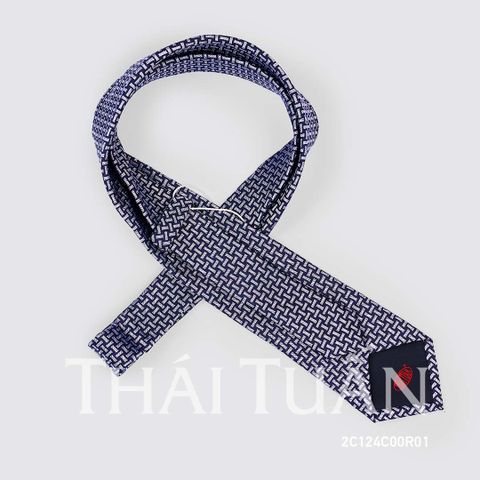 2C124C00R01 Cravat Họa Tiết Kẻ