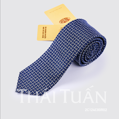 2C124C00R02 Cravat Họa Tiết Kẻ