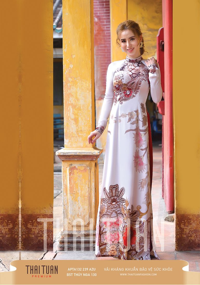 APTA132-239-AZU | Vải Áo Dài Thái Tuấn Premium