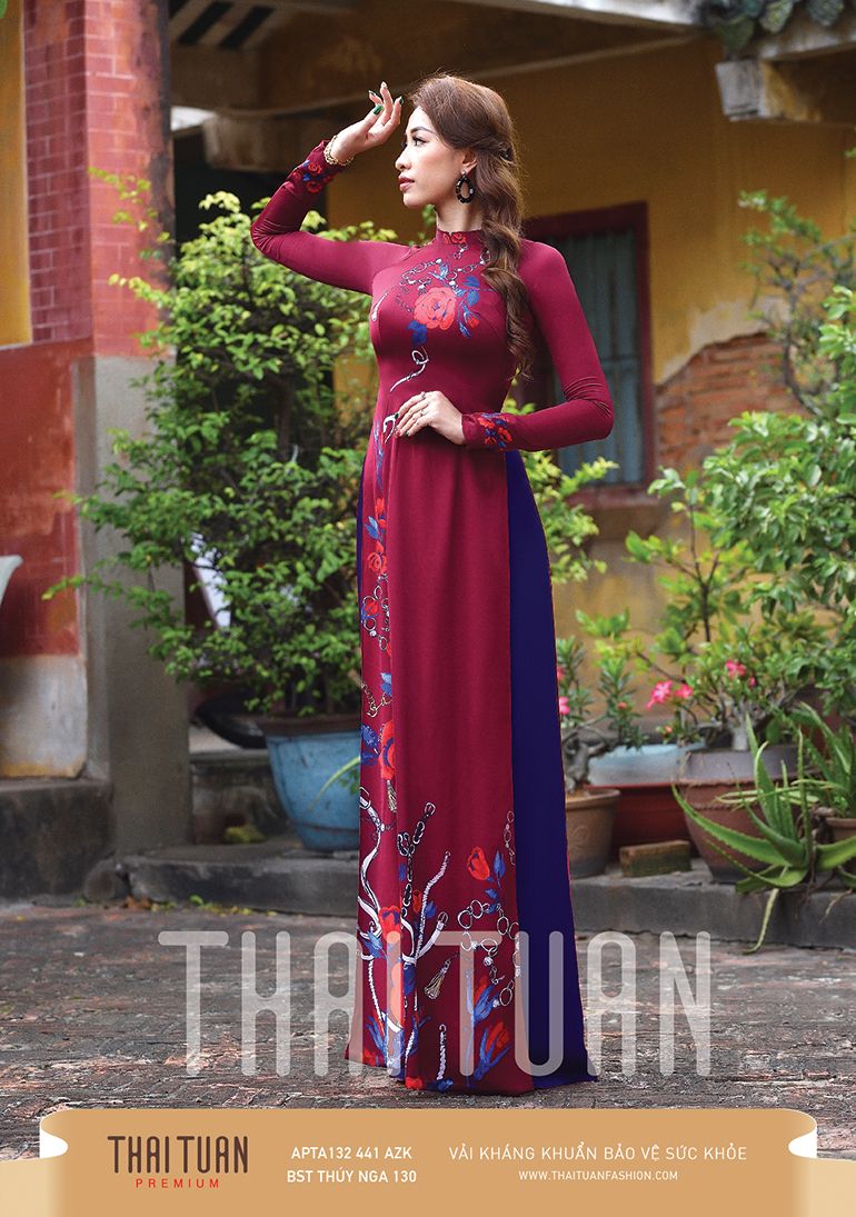 APTA132-441-AZK | Vải Áo Dài Thái Tuấn Premium