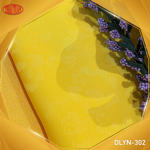 DLYN074302 Gấm Thiên Thanh Co Giãn Màu Vàng