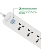 Ổ cắm đa năng 4 lỗ, 2 chấu, 1 công tắc GONEO GNVN-N1040-30 3met