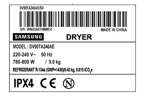 Máy sấy bơm nhiệt SAMSUNG DV90TA240AESV 9kg