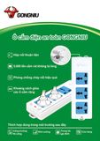 Ổ cắm đa năng 3 lỗ, 1 công tắc, không dây GONEO GNVN - 413K