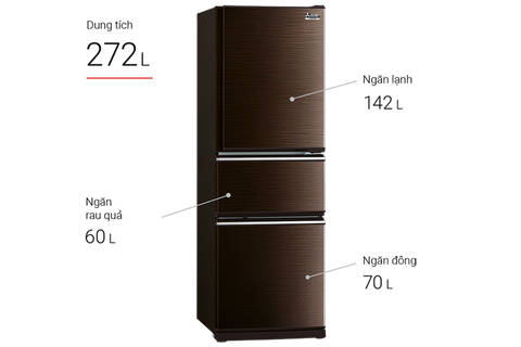 Tủ lạnh MITSUBISHI ELECTRIC MR-CX35EM BRW