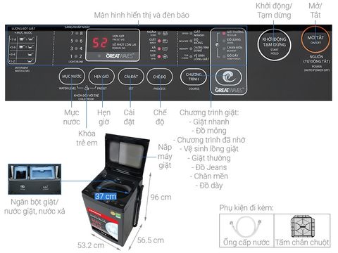 Máy giặt Toshiba AW-M1000FV(MK) 9kg