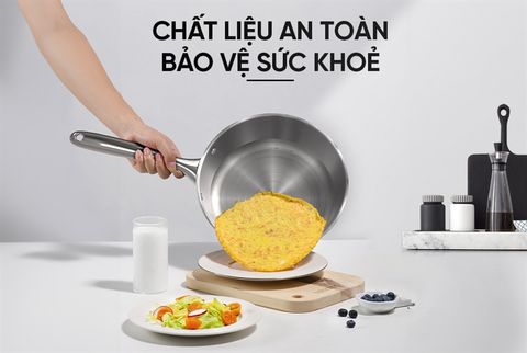 Bộ Nồi Inox SUNHOUSE SHG503 inox304 đáy liền 4 món