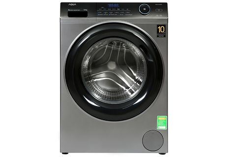 Máy giặt AQUA AQD-A1000G.S cửa ngang 10kg xám