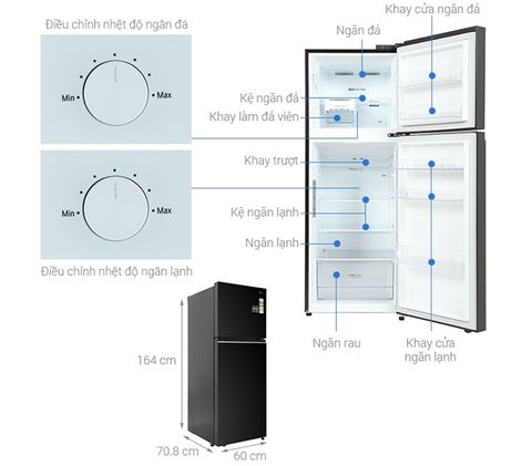 Tủ lạnh LG 314lit GN-M312BL