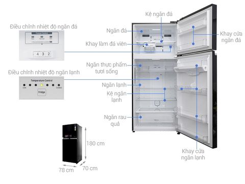 Tủ lạnh LG 506lit GN-L702GB