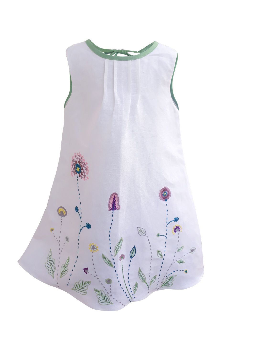 Đầm linen A thêu