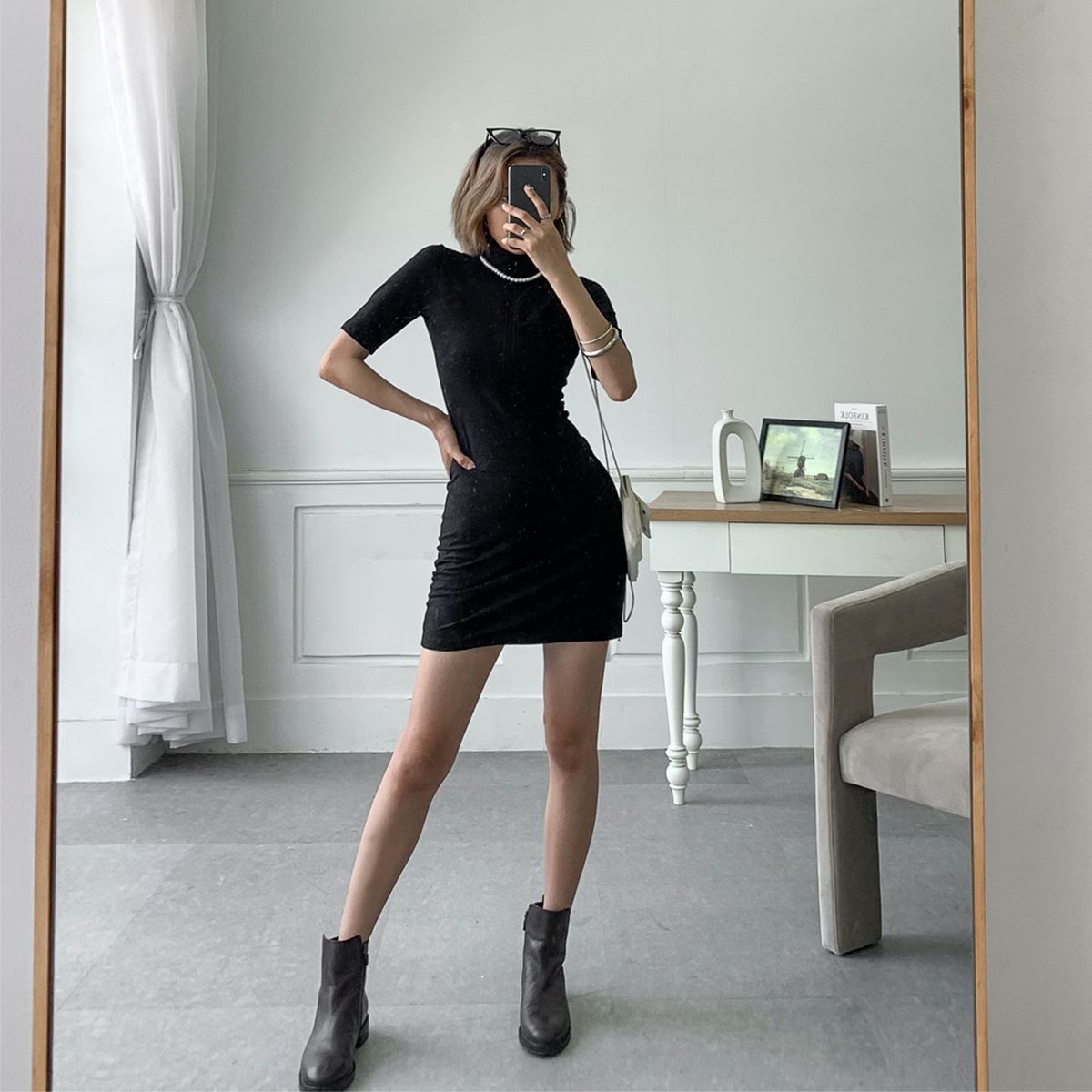 High Neck Backless Dress